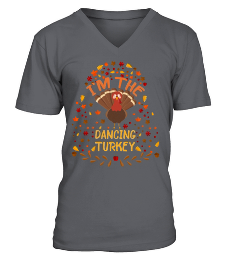 Im the Dancing Turkey Happy Thanksgiving 2021 Men's V-Neck T-shirt