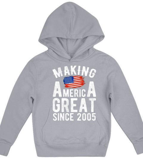 Birthday Gift Making America Great Since 2005 Kids Hoodie