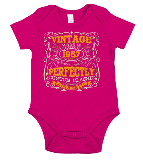 Legends Vintage Made In 1957 Short Sleeve Baby One-Piece