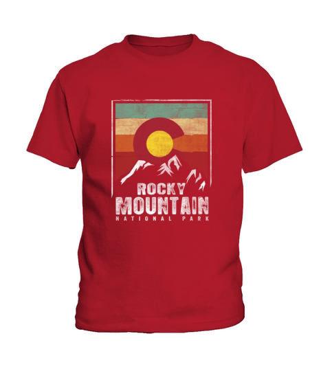 Vintage Rocky Mountain National Park Shirt Colorad Kids T-Shirt
