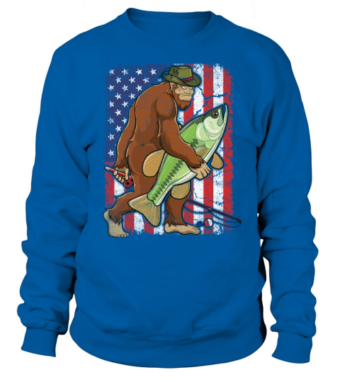 Fishing Dad Fisherman USA Retro Vintage Fishing Women's Sweatshirt