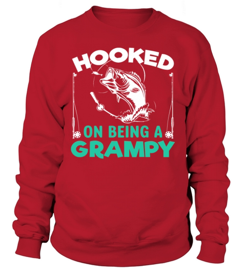 angler grandpa fishing Men's Sweatshirt