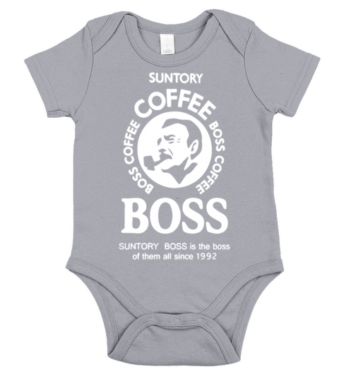 Suntory boss coffee Short Sleeve Baby One-Piece