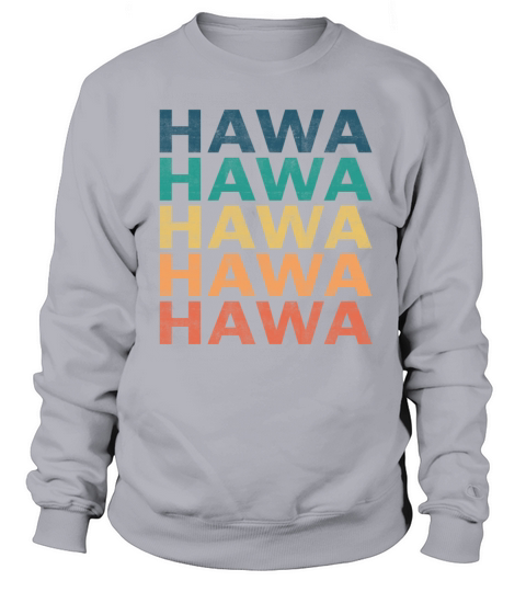 Hawa Name T Shirt - Hawa Vintage Retro Name Gift I Men's Sweatshirt