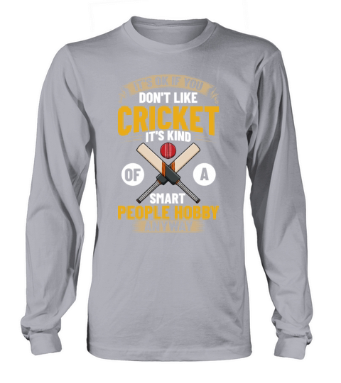 Cricket Game Player Ball Bat Coach Cricketer Long sleeved Unisex
