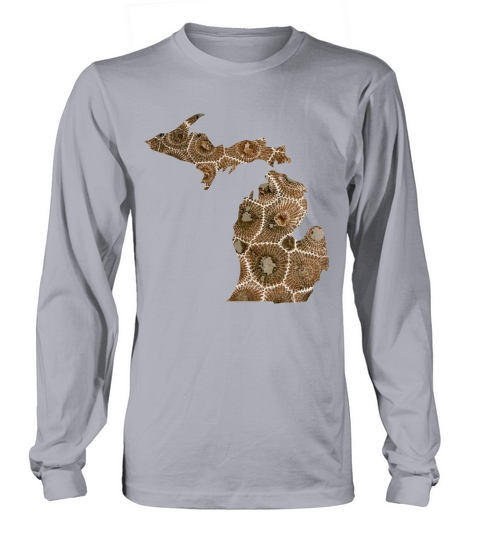 Michigan Petoskey Stone Cute Funny Pure Apparel  Long Sleeve Shirts Long sleeved Unisex