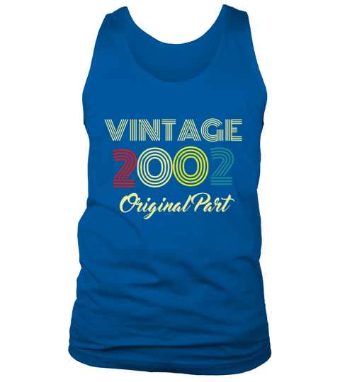 Original Part 2002 Vintage Birthday Gift Idea Men's Tank Top