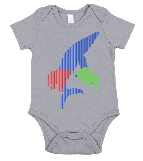 Bears Bulls Whales - Life in Crypto Short Sleeve Baby One-Piece