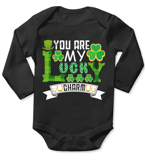 St. Patricks Day   You Are My Lucky Charm Long Sleeve Baby One-Piece