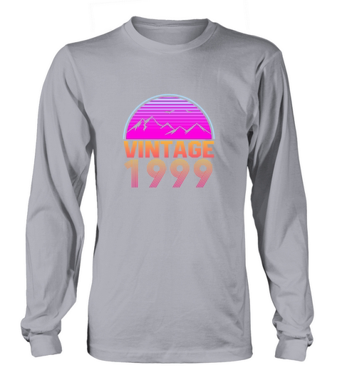 Retrowave Vintage 1999 Birthday Gift Idea Men's Long Sleeve