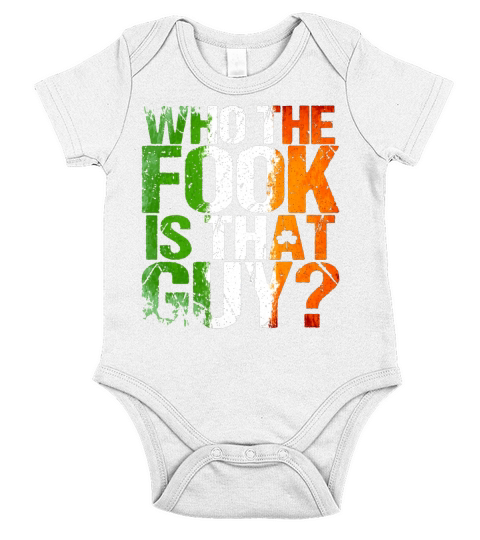 Who the Fook is That Guy T Shirt For Boxing Fans Short Sleeve Baby One-Piece