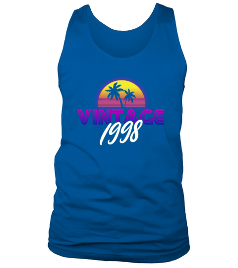 Retrowave Vintage 1998 Birthday Gift Idea Men's Tank Top