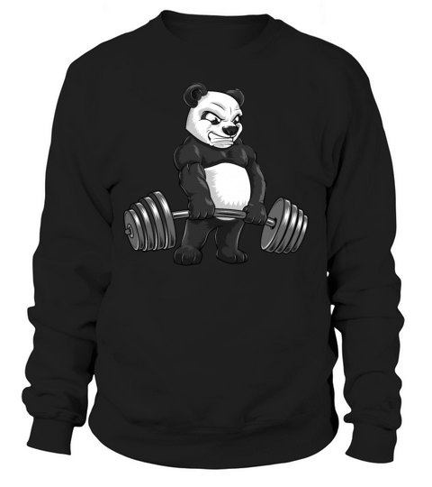 Deadlift Panda Workout Powerlifter Bodybuilder Men's Sweatshirt