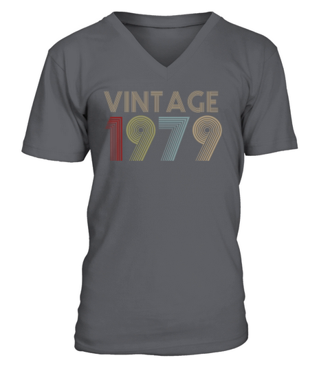 40th Birthday Gift Idea Vintage 1979 Men's V-Neck T-shirt