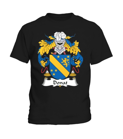 Donat Family Crest Spanish Family Crests - Unisex Long Sleeve Kids T-Shirt
