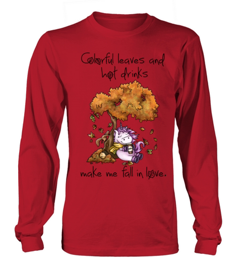 Unicorn enjoys day in autumn Women's Long Sleeve