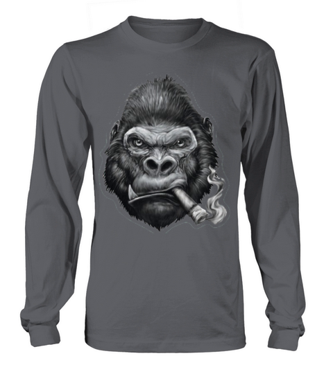Smoking Gorilla 2 Men's Long Sleeve