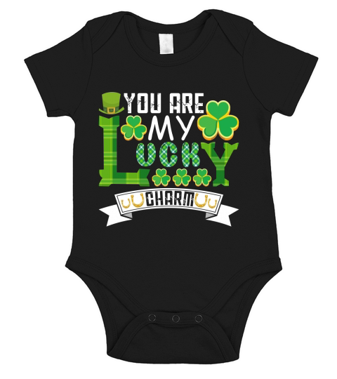 St. Patricks Day   You Are My Lucky Charm Short Sleeve Baby One-Piece