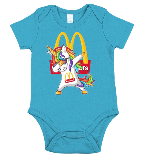 Dabbing licorne de McDonald Short Sleeve Baby One-Piece