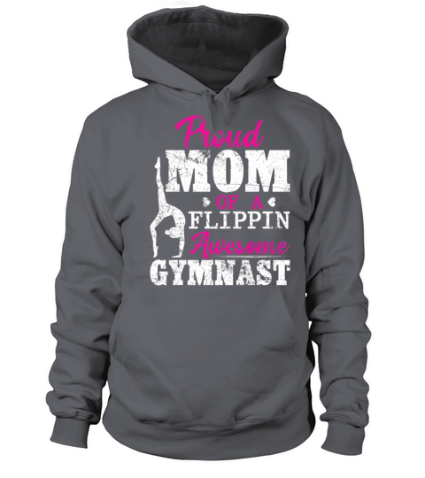 Proud Mom Of A Flippin Awesome Gymnast Gymnastics Women's Hoodie