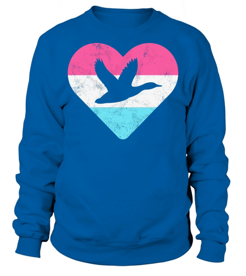 Retro Vintage Duck Gift For Women Or Girls Men's Sweatshirt