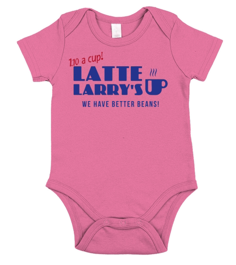 LATTE LARRYS Short Sleeve Baby One-Piece