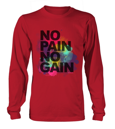 No Pain No Gain - Training Fitness Men Women Men's Long Sleeve