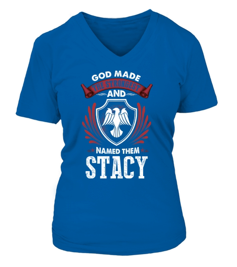 STACY Name shirt, STACY Funny Name, STACY Family Name Gifts T Shirt V-neck T-Shirt Woman