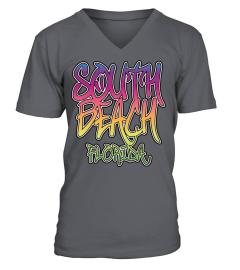 South Beach Graffiti W Men's V-Neck T-shirt