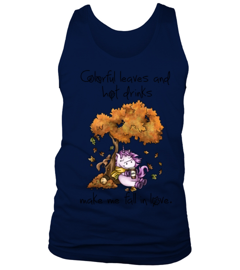Unicorn enjoys day in autumn Men's Tank Top