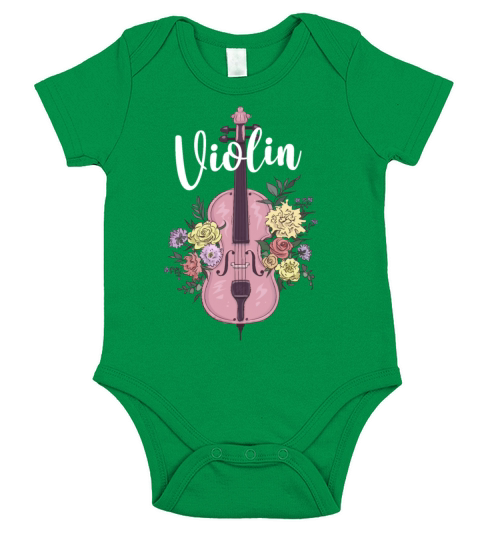 Violin Short Sleeve Baby One-Piece