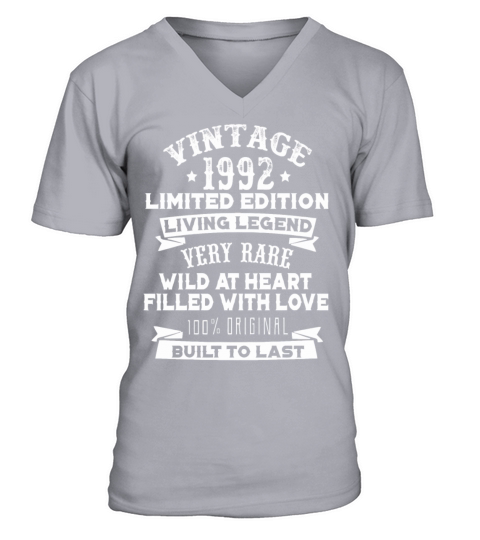 Vintaged 1992 Living Legend Built To Last Men's V-Neck T-shirt