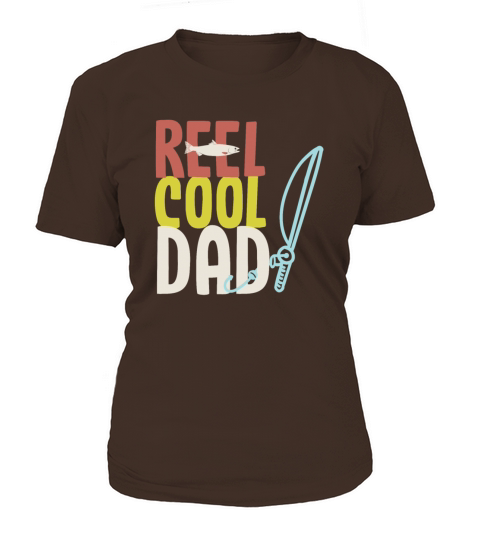 REEL COOL DAD Mens Funny Fishing T-Shirt and Gift Women's T-Shirt