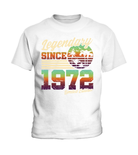 Retro 50th Birthday Original 1972 Kids T-Shirt