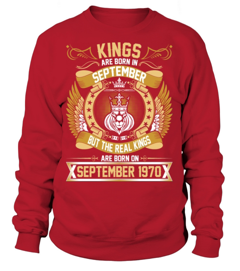 The Real Kings Are Born On September 1970 Women's Sweatshirt