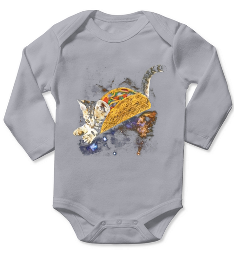 Taco Cat Long Sleeve Baby One-Piece