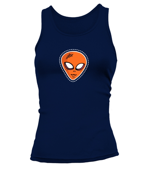 Funny Alien Head On Secret Space Program On Their Women's Tank Top
