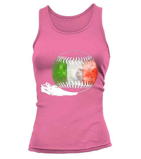 Vintage Baseball Italy Flag T-shirt Italian Pride Tank top Woman