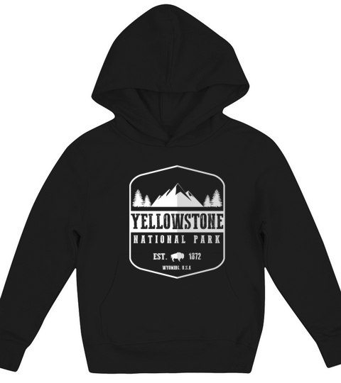 Yellowstone National Park - Coffee Mug (colored) Kids Hoodie