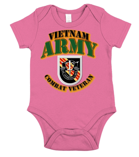 T-Shirt - ARMY - 5th SFG Flash - Vietnam - Comba Short Sleeve Baby One-Piece