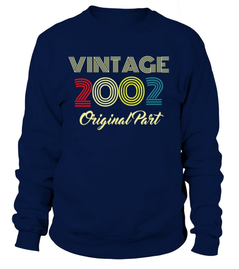 Original Part 2002 Vintage Birthday Gift Idea Women's Sweatshirt