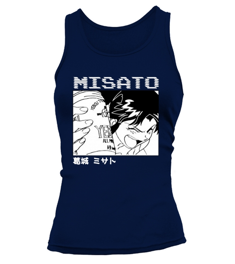 Misato Katsuragi with Beer Tank top Woman