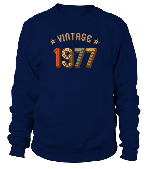 1977 vintage retro year of birth Women's Sweatshirt