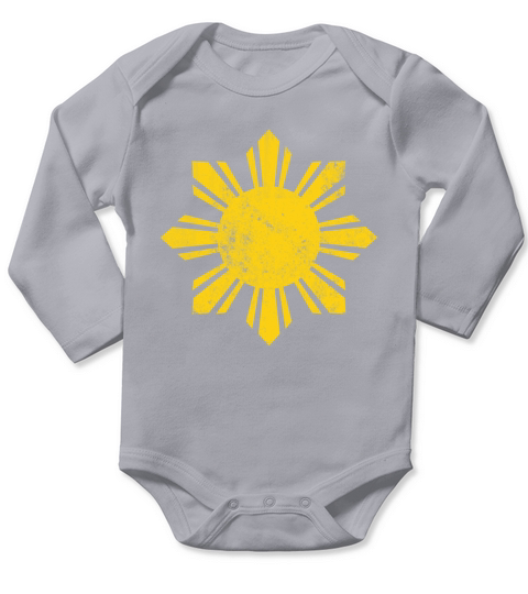 Philippines print Filipino Vintage Sun product Long Sleeve Baby One-Piece