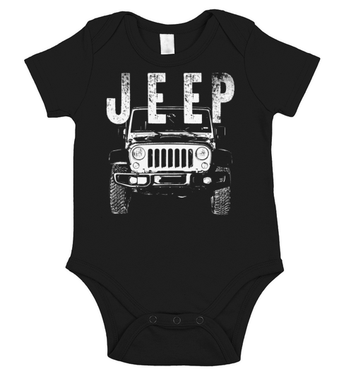 JEEP wrangler offroad 4x4 badass racing mechanic Short Sleeve Baby One-Piece