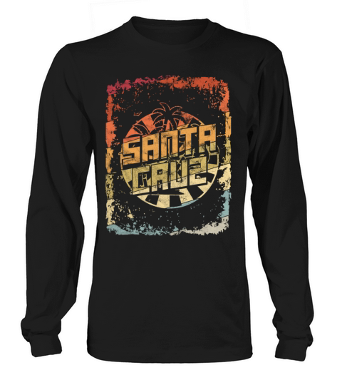 Santa Cruz Surf 70s 80s California Vintage Women's Long Sleeve