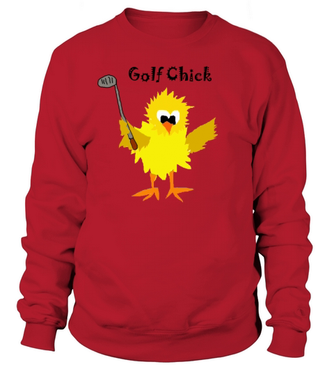 Golf Chick Cartoon Women's Sweatshirt