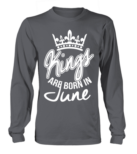 Kings Are Born in June Men's Long Sleeve
