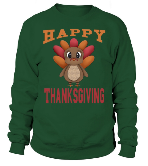 Happy Thanksgiving Shirts Boys Girls Kids Turkey Men's Sweatshirt
