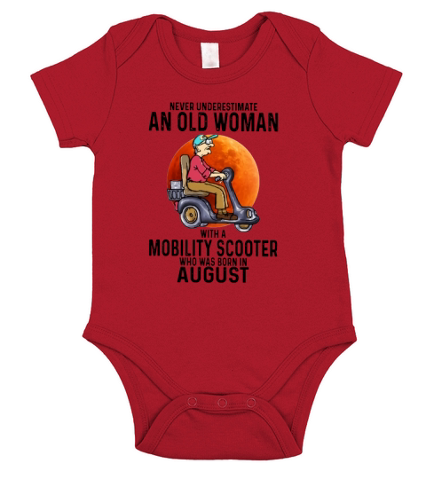 mobility scooter august Short Sleeve Baby One-Piece